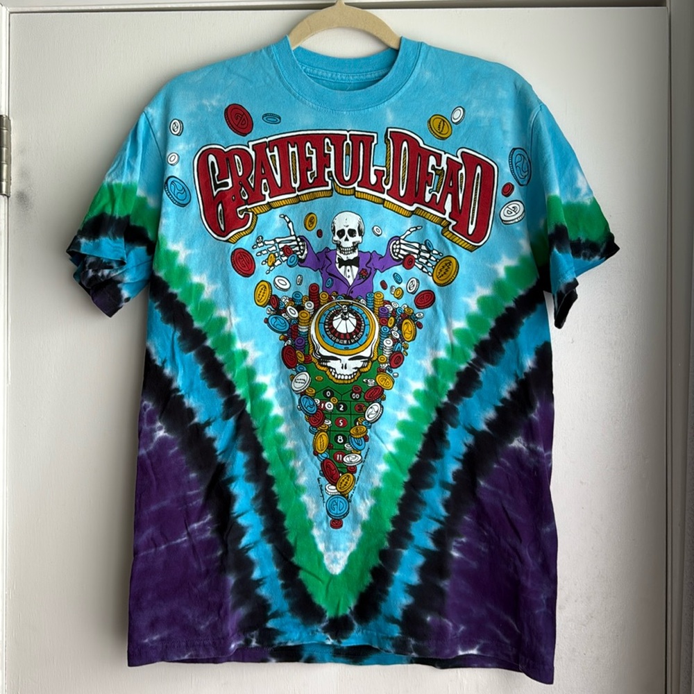 Liquid blue Grateful Dead Las Vegas shirt from April 1991 show size medium